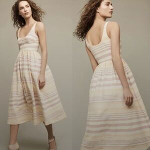 Mara Hoffman Button Front Midi Dress